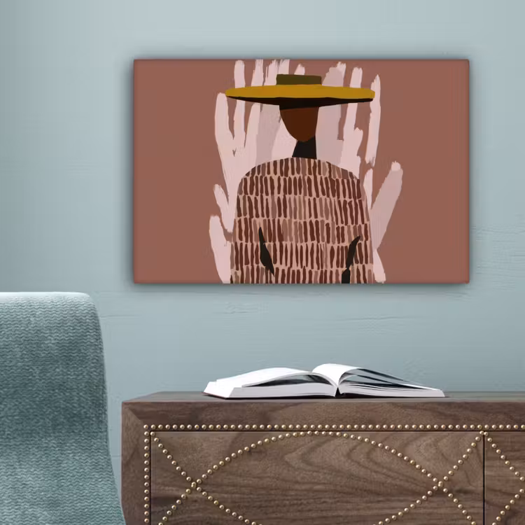 Abstract - Figuur - Illustratie - Hoed canvas 2cm klein -sfeer4