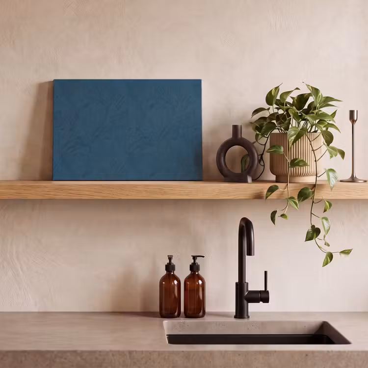Abstract - Patroon - Donkerblauw - Elegant canvas 2cm klein 34 -sfeer3