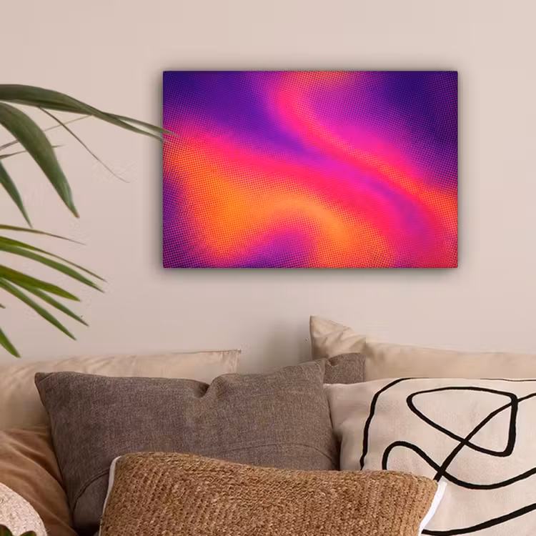 Abstract - Patroon - Kleurverloop canvas 2cm klein -sfeer1