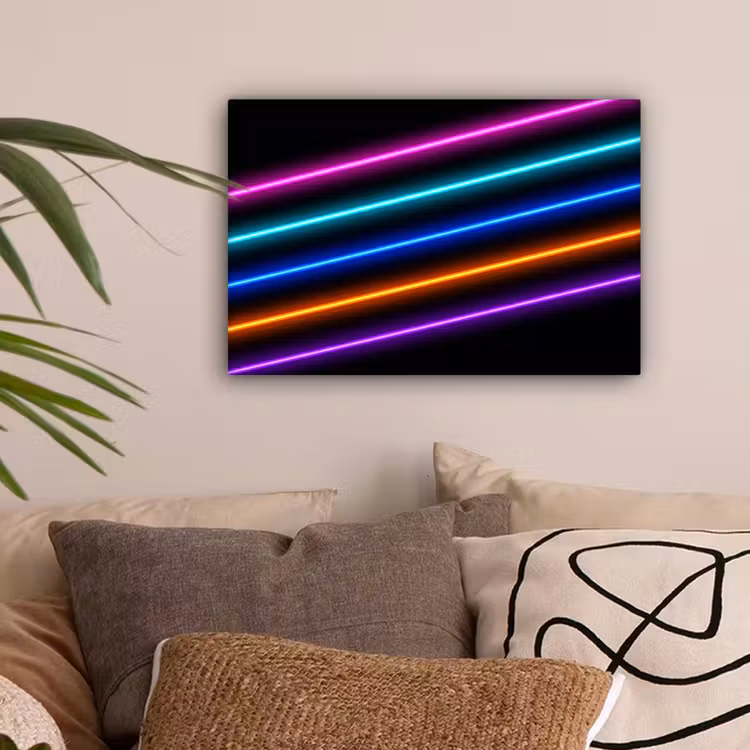 Esthetiek - Retro - Neon canvas 2cm klein -sfeer1