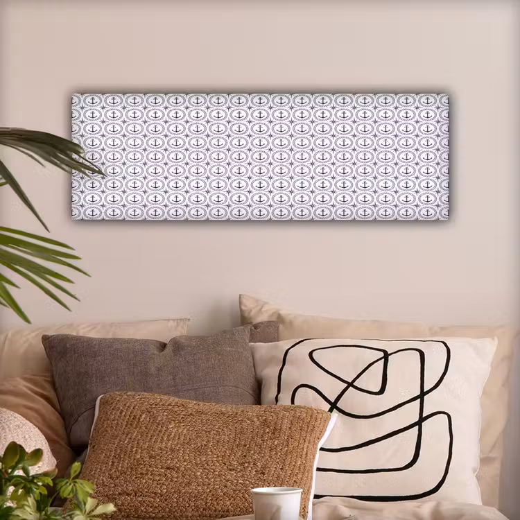 Anker - Haven - Blauw - Wit canvas 2cm klein 828 -sfeer1