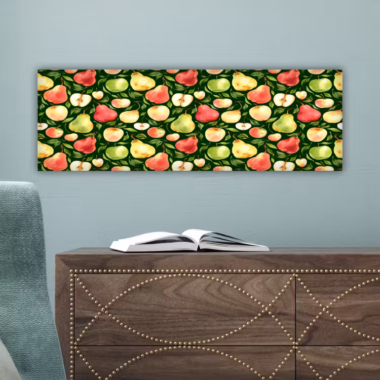 Appels - Peren - Fruit - Groen canvas 2cm klein 828 -sfeer4