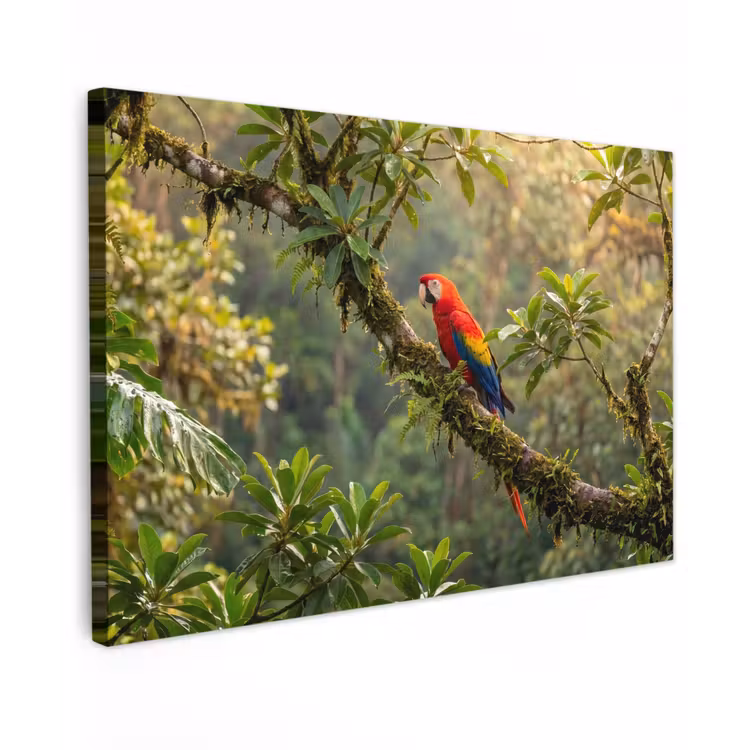 Ara - Jungle - Rood canvas 2cm klein -z3d