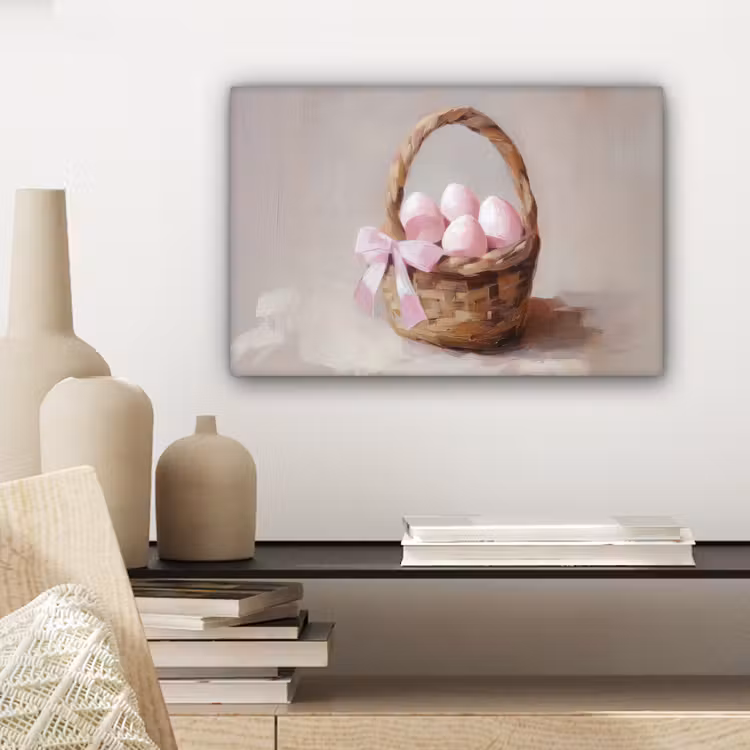 Mand - Eieren - Roze canvas 2cm klein -sfeer6