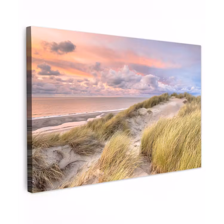 Strand - Zee - Duin - Zonsondergang canvas 2cm klein -z3d