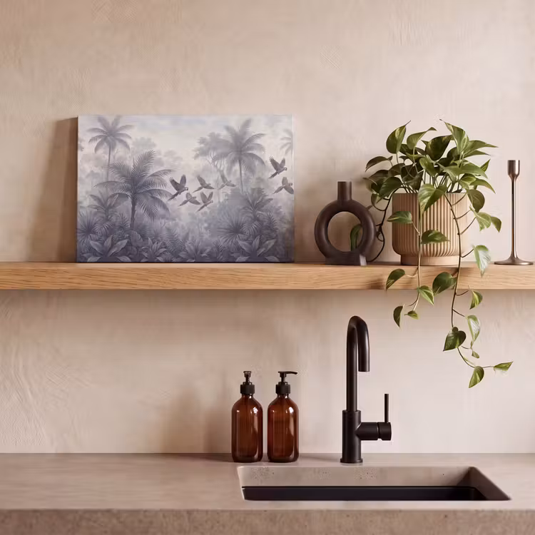 Vogel - Vliegend - Jungle - Vintage - Dieren canvas 2cm klein -sfeer3