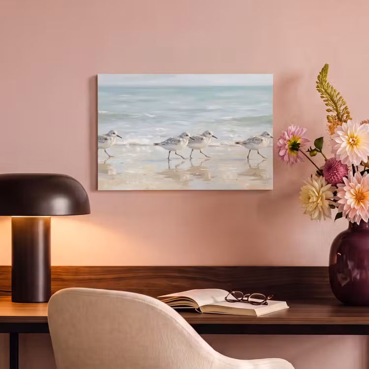 Vogels - Strand - Zee canvas 2cm klein -sfeer4