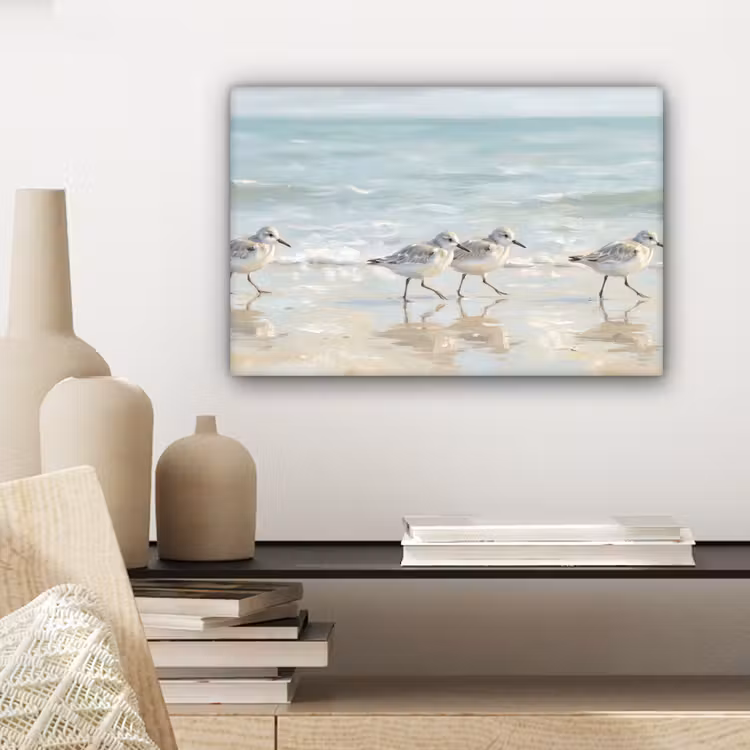 Vogels - Strand - Zee canvas 2cm klein -sfeer6