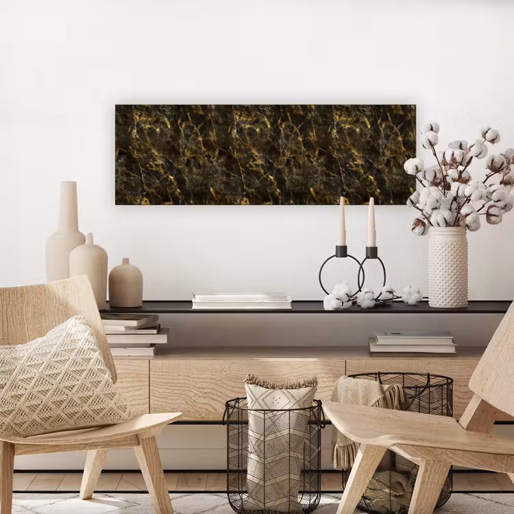 Zwart - Marmer - Goud canvas 2cm klein 828 -sfeer6