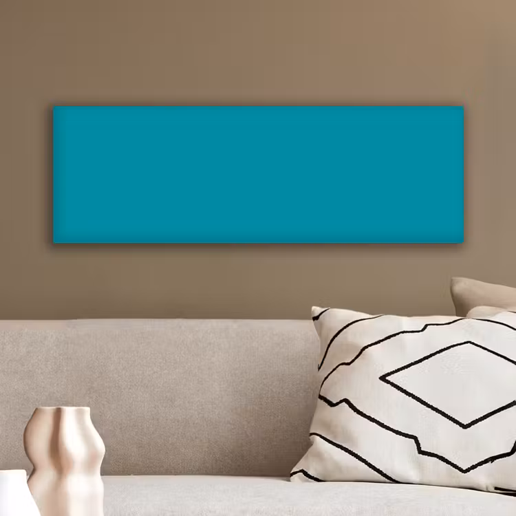 Blauw - Effen kleur canvas 2cm klein 828 -sfeer3