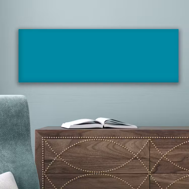 Blauw - Effen kleur canvas 2cm klein 828 -sfeer4