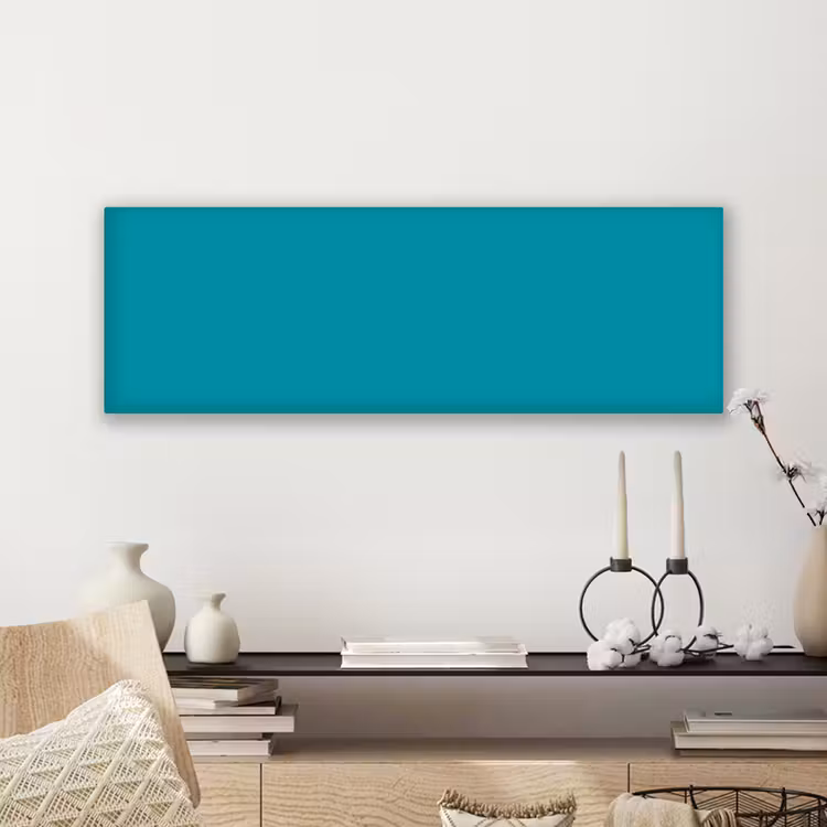 Blauw - Effen kleur canvas 2cm klein 828 -sfeer6