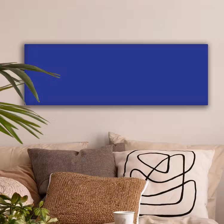 Blauw - Effen kleur - Donkerblauw canvas 2cm klein 828 -sfeer1