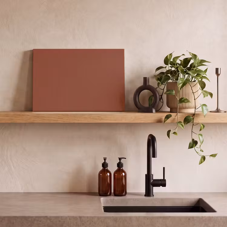 Burnt - Mahogany - Terracotta canvas 2cm klein 34 -sfeer3