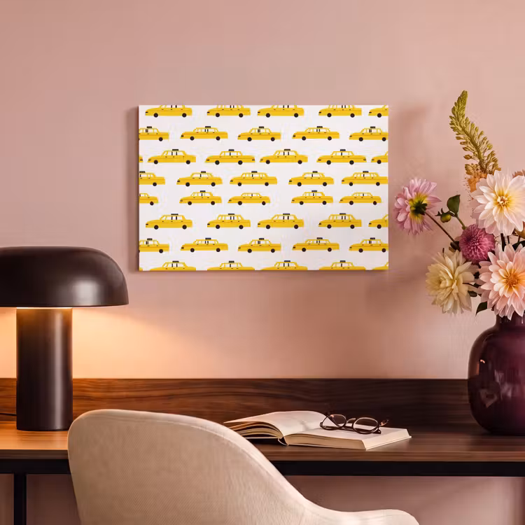 Taxi - Iconisch - Geel canvas 2cm klein 34 -sfeer4