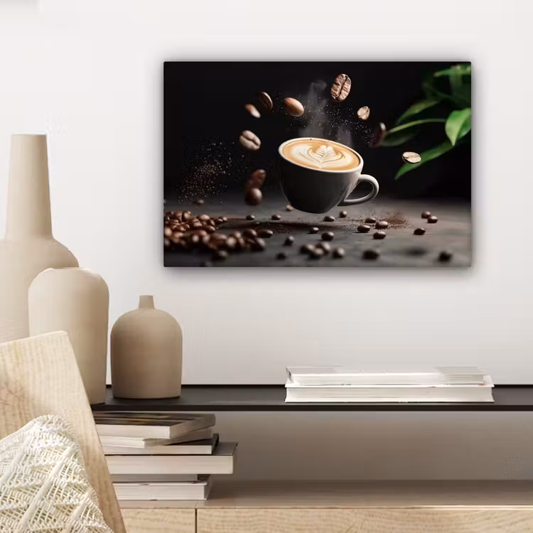 Cappuccino - Kop - Bonen - Bruin canvas 2cm klein -sfeer6
