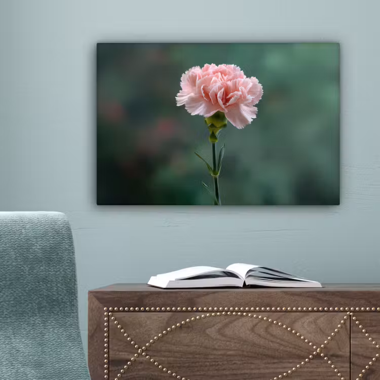 Anjer - Roze - Bloemblaadjes canvas 2cm klein -sfeer4