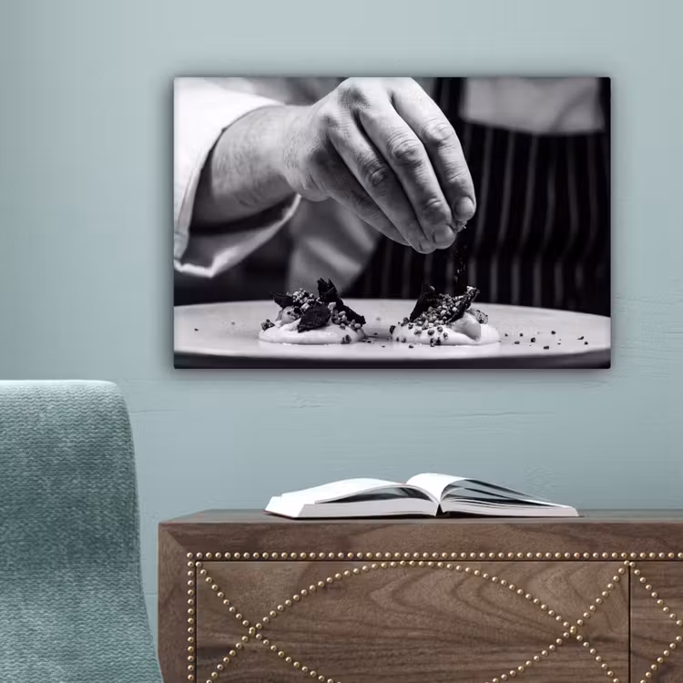 Chef - Garnering - Gerecht canvas 2cm klein -sfeer4
