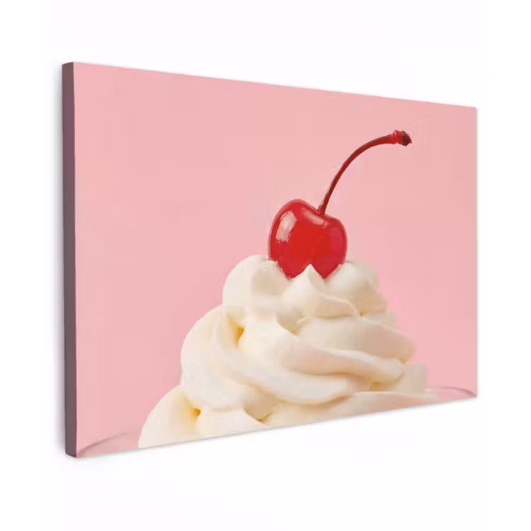 Kers - Slagroom - Roze canvas 2cm klein -z3d