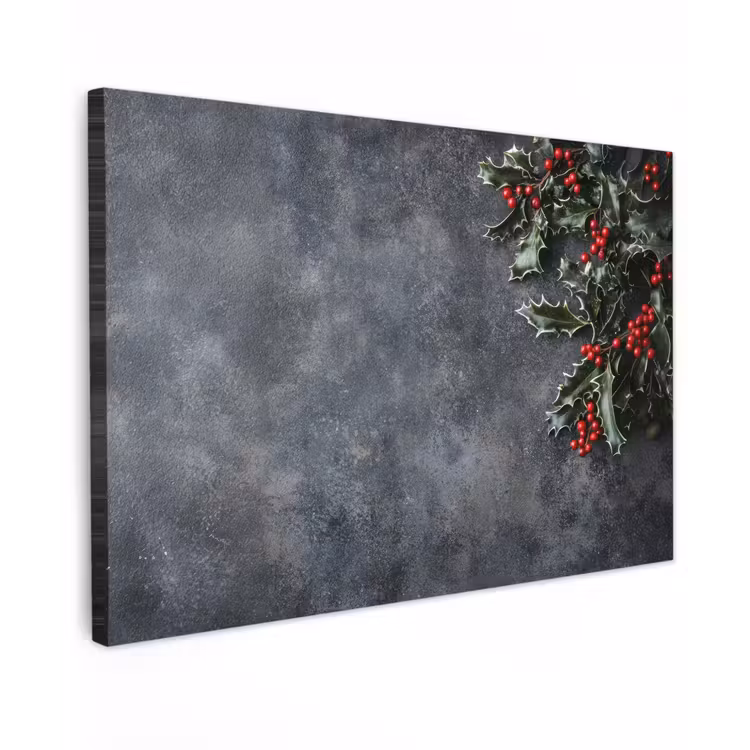 Christmas - Takken - Winter - Rood canvas 2cm klein -z3d