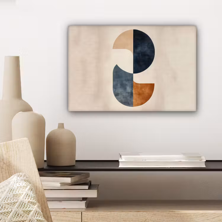 Cirkels - Abstract - Kleurrijk canvas 2cm klein -sfeer6