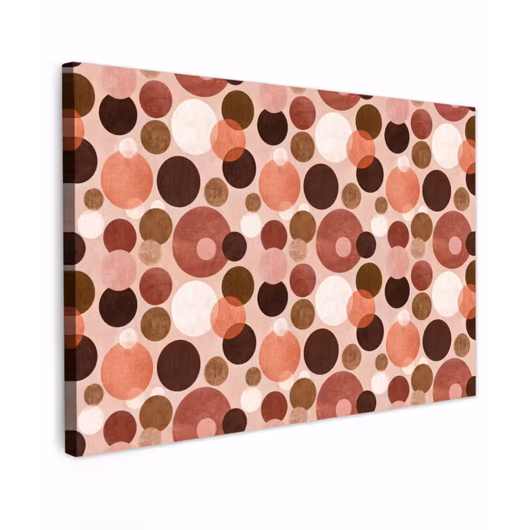 Cirkels - Modern - Kleurrijk canvas 2cm klein 34 -z3d