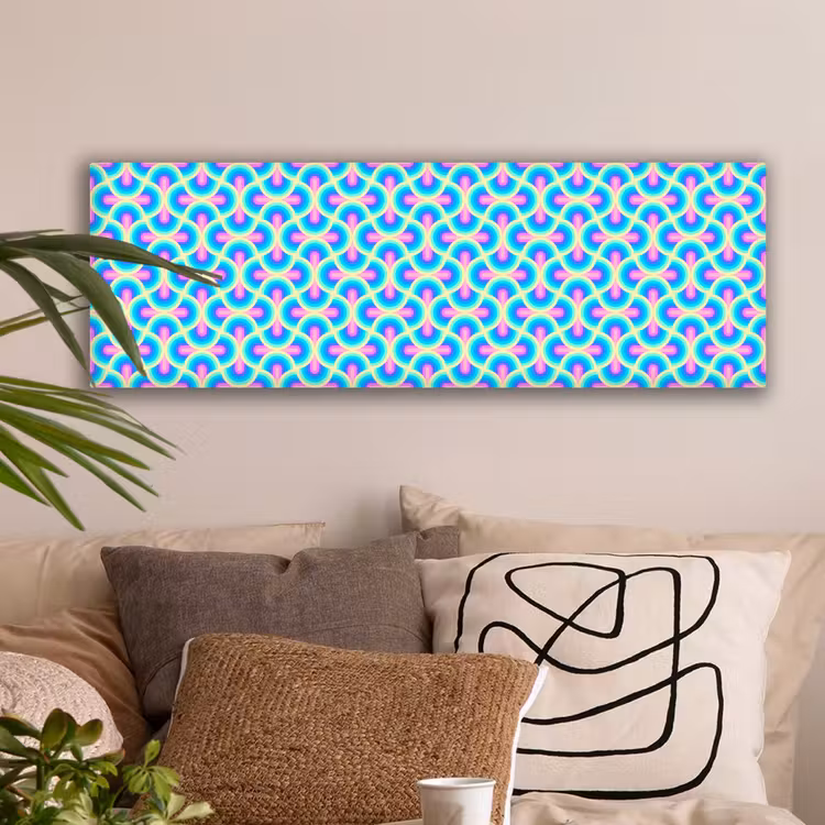 Cirkels - Neon - Bogen canvas 2cm klein 828 -sfeer1