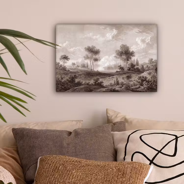 Klassiek - Landschap - Neutraal canvas 2cm klein -sfeer1