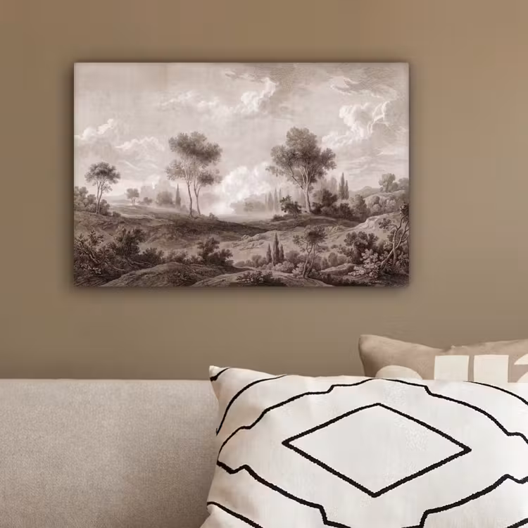 Klassiek - Landschap - Neutraal canvas 2cm klein -sfeer3