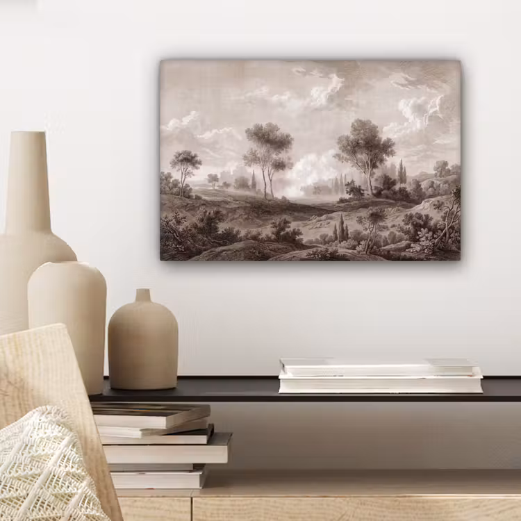 Klassiek - Landschap - Neutraal canvas 2cm klein -sfeer6