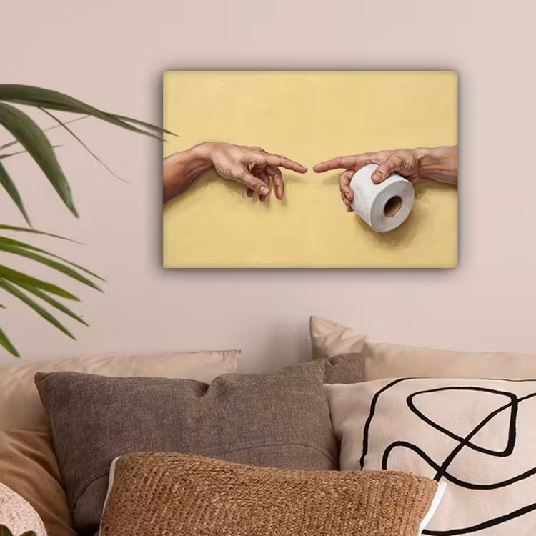 Klassiek - Kunst - Humor canvas 2cm klein -sfeer1