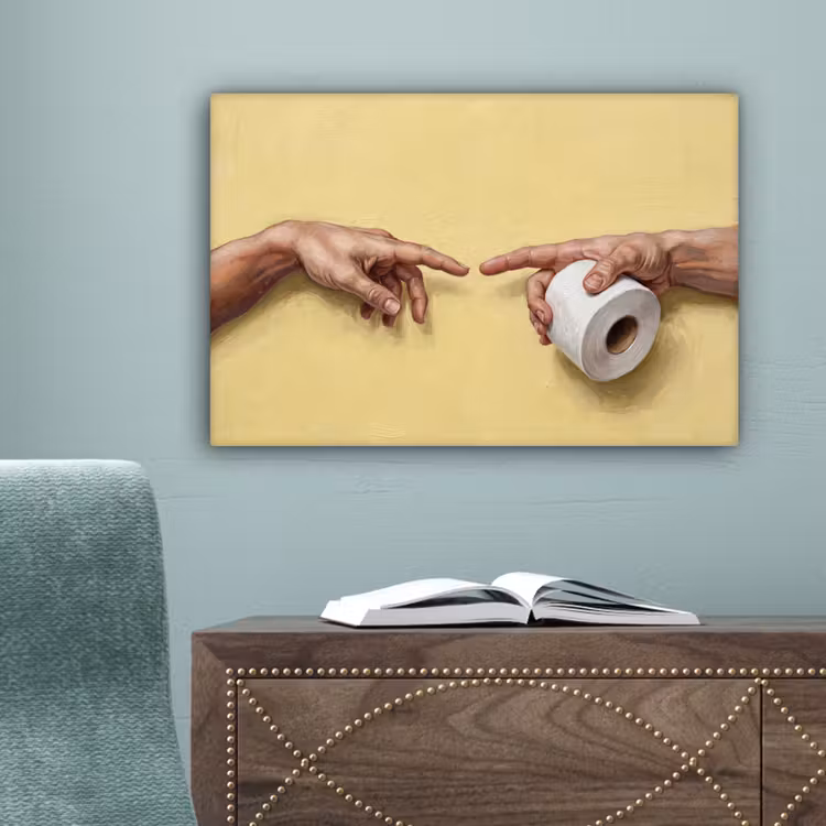 Klassiek - Kunst - Humor canvas 2cm klein -sfeer4