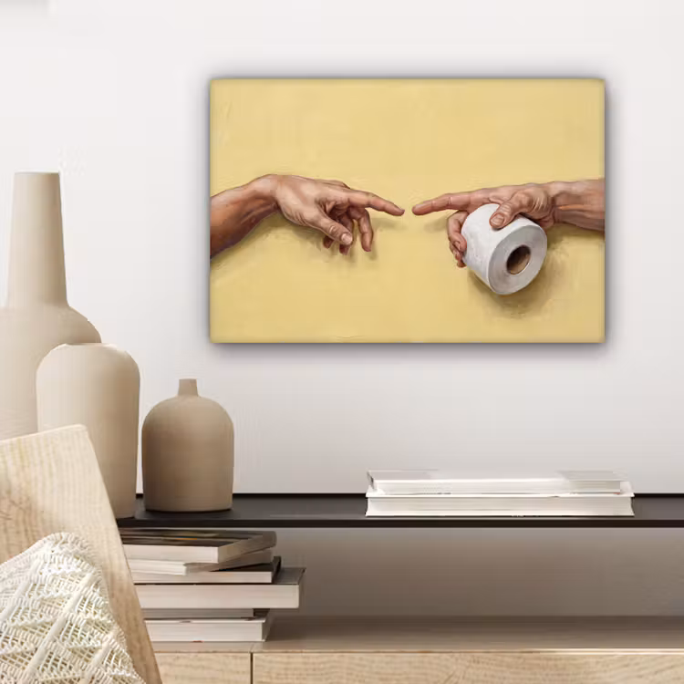 Klassiek - Kunst - Humor canvas 2cm klein -sfeer6