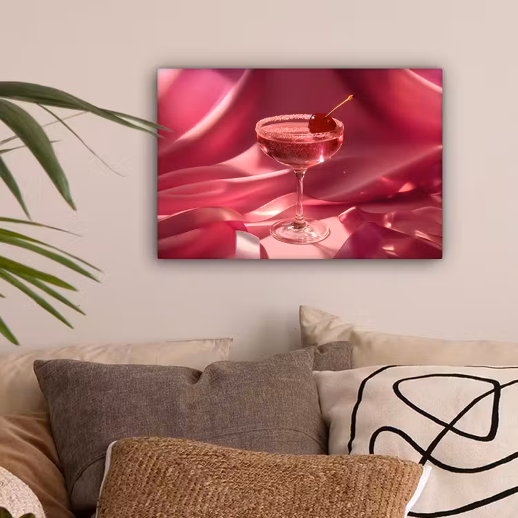 Cocktail - Pink - Luxe canvas 2cm klein -sfeer1