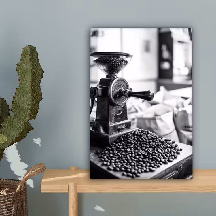 Koffiemolen - Gemalen - Vintage canvas 2cm klein -sfeer4