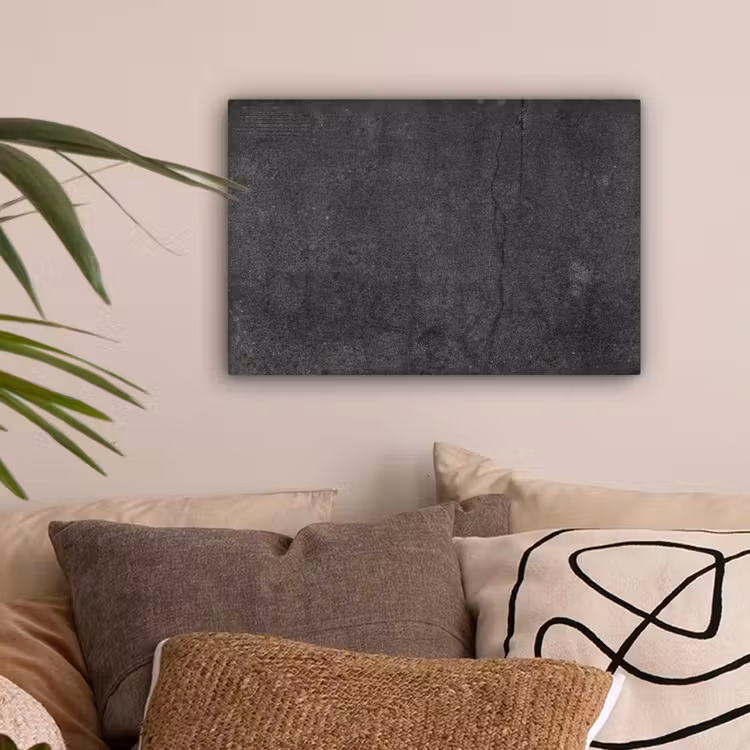 Beton - Zwart - Grijs - Rustiek - Industrieel canvas 2cm klein -sfeer1