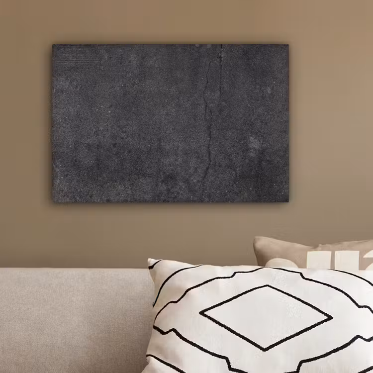 Beton - Zwart - Grijs - Rustiek - Industrieel canvas 2cm klein -sfeer3
