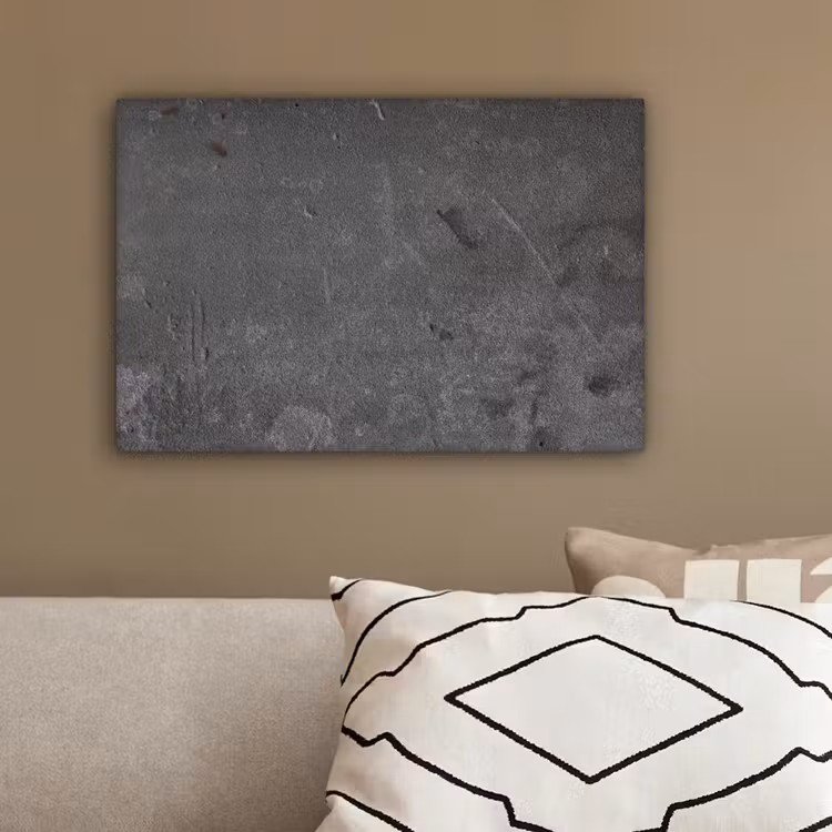 Beton - Grijs - Lijn - Vormen canvas 2cm klein -sfeer3