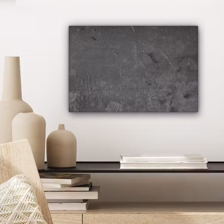 Beton - Grijs - Lijn - Vormen canvas 2cm klein -sfeer6