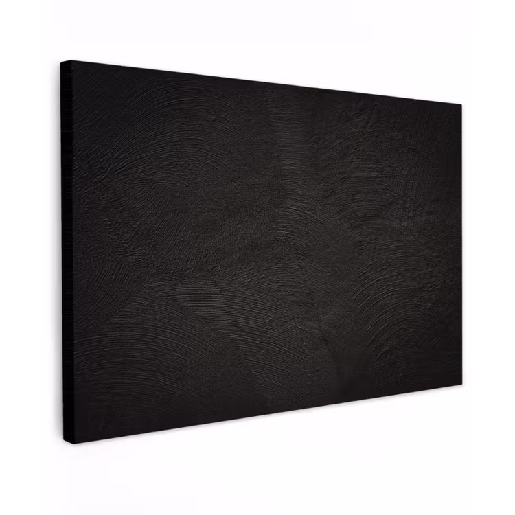 Beton print - Industrieel - Zwart canvas 2cm klein -z3d