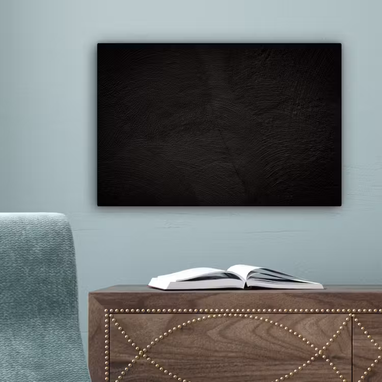 Beton print - Industrieel - Zwart canvas 2cm klein -sfeer4