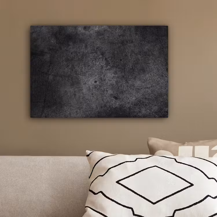 Beton - Structuur - Retro - Zwart - Grijs - Rustiek canvas 2cm klein -sfeer3