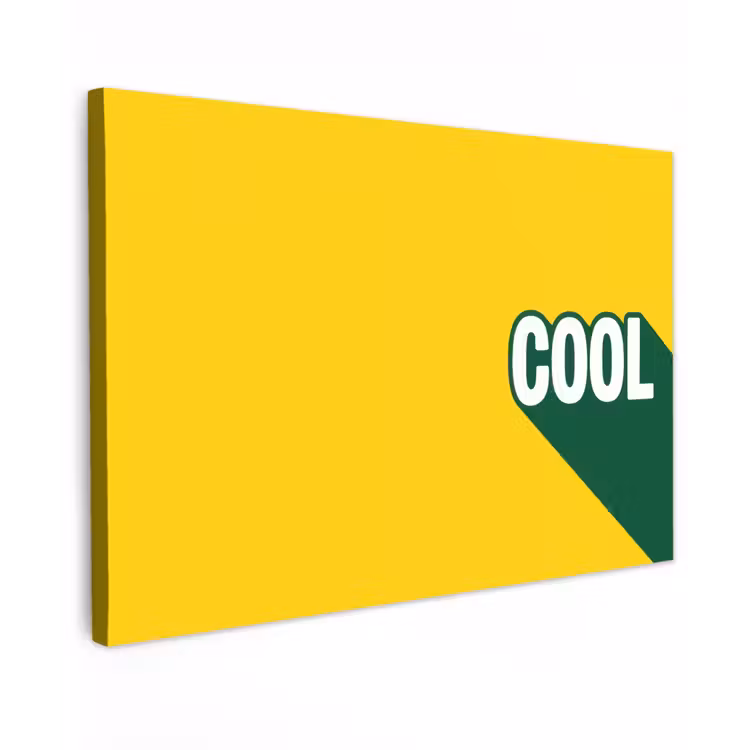 Cool - Geel - Groen canvas 2cm klein -z3d