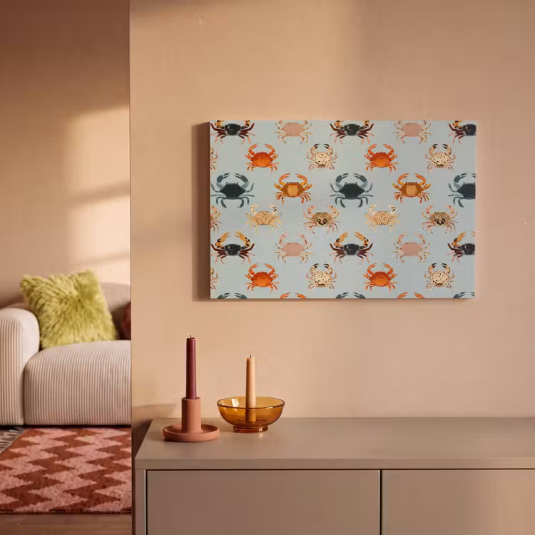 Krabben - Speels - Kleurrijk canvas 2cm klein 34 -sfeer1