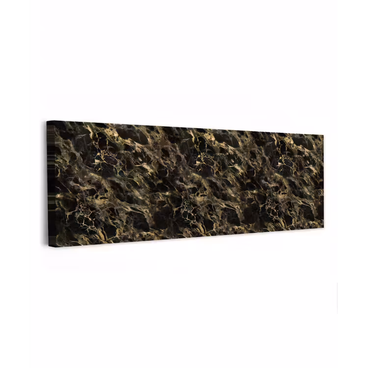 Kristal - Goud - Zwart - Marmer canvas 2cm klein 828 -z3d