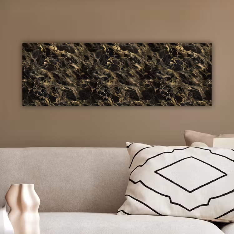 Kristal - Goud - Zwart - Marmer canvas 2cm klein 828 -sfeer3