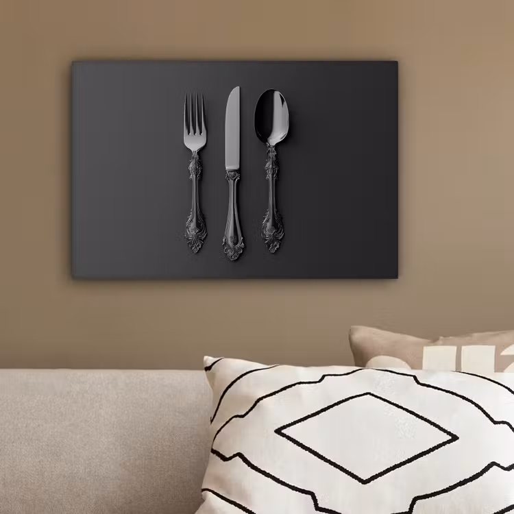 Bestek - Zwart canvas 2cm klein -sfeer3
