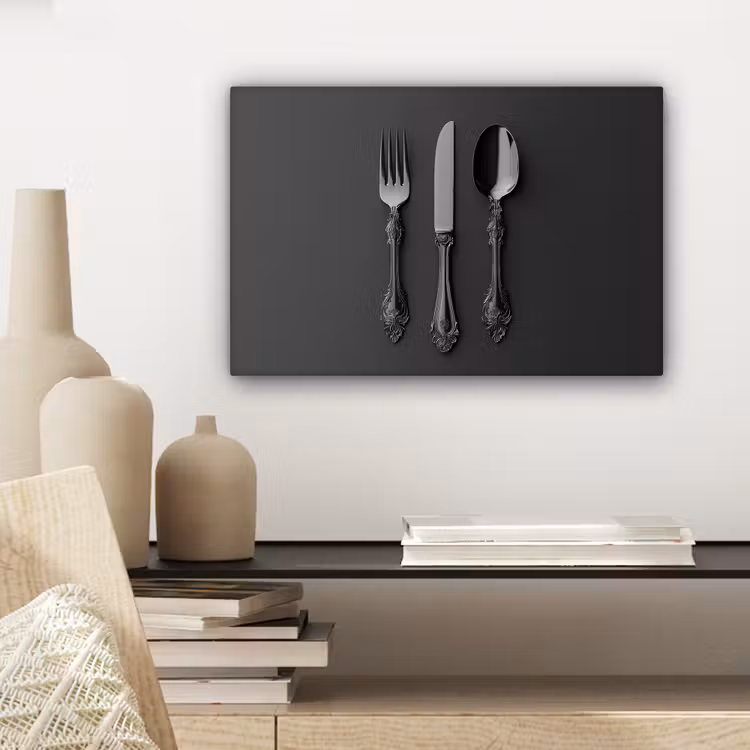 Bestek - Zwart canvas 2cm klein -sfeer6