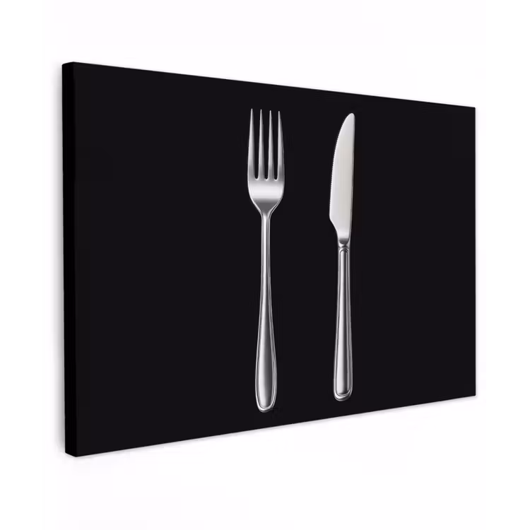 Bestek - Klassiek - Elegant canvas 2cm klein -z3d