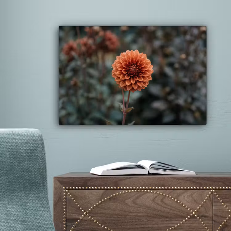 Dahlia - Bloem - Natuur - Sfeervol canvas 2cm klein -sfeer4
